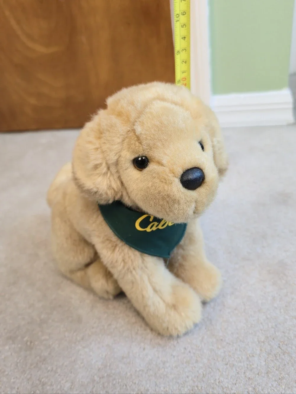 Cabela's Yellow Plush Lab with Bandana Logo A3